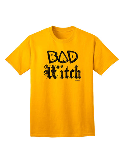 Bad Witch Distressed Adult T-Shirt-Mens T-Shirt-TooLoud-Gold-Small-Davson Sales