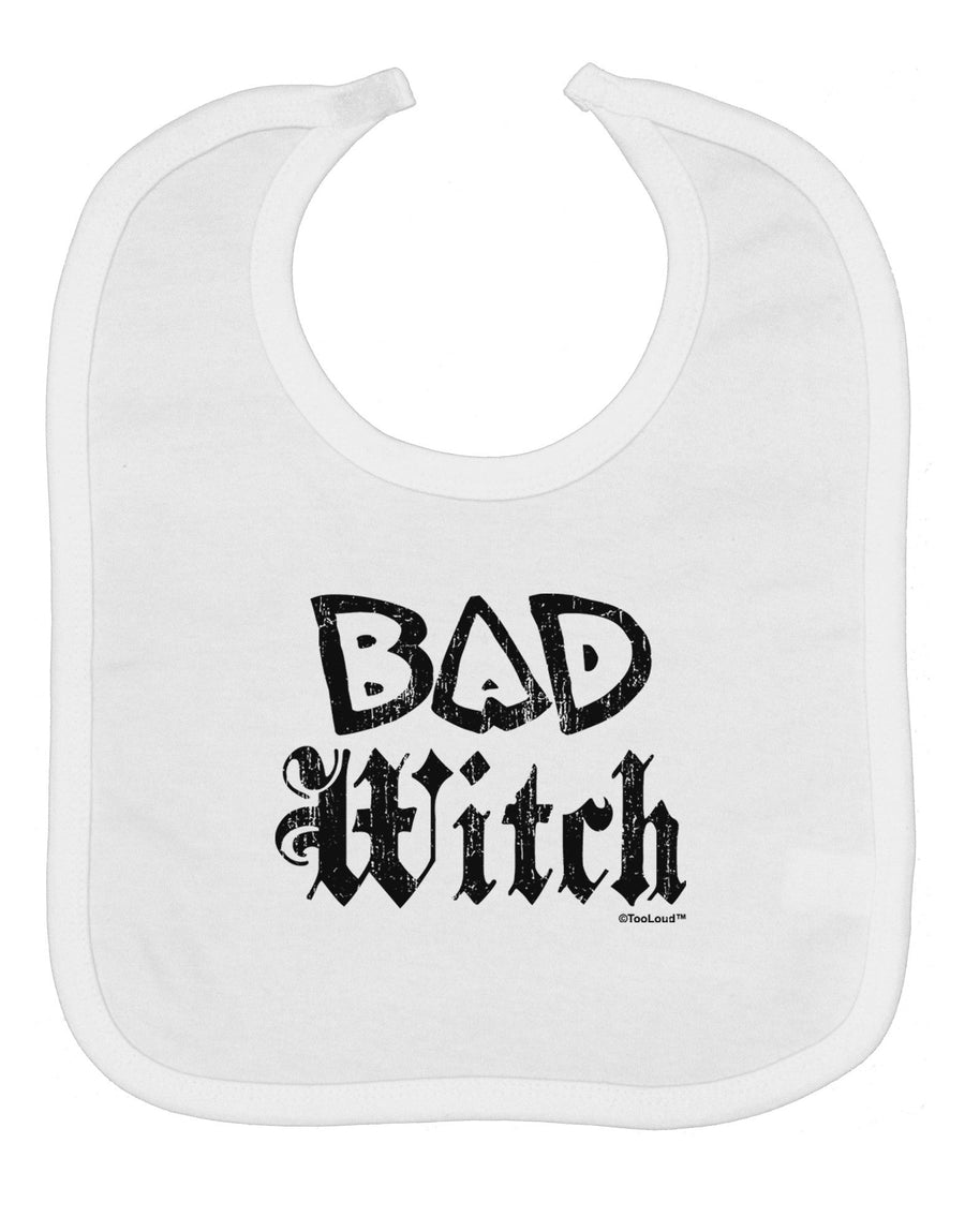 Bad Witch Distressed Baby Bib