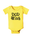 Bad Witch Distressed Baby Romper Bodysuit-Baby Romper-TooLoud-Yellow-06-Months-Davson Sales