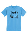 Bad Witch Distressed Childrens T-Shirt-Childrens T-Shirt-TooLoud-Aquatic-Blue-X-Small-Davson Sales