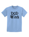 Bad Witch Distressed Childrens T-Shirt-Childrens T-Shirt-TooLoud-Light-Blue-X-Small-Davson Sales