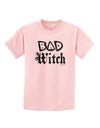 Bad Witch Distressed Childrens T-Shirt-Childrens T-Shirt-TooLoud-PalePink-X-Small-Davson Sales