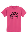 Bad Witch Distressed Childrens T-Shirt-Childrens T-Shirt-TooLoud-Sangria-X-Small-Davson Sales