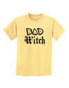 Bad Witch Distressed Childrens T-Shirt-Childrens T-Shirt-TooLoud-Daffodil-Yellow-X-Small-Davson Sales