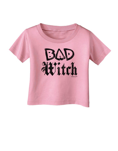 Bad Witch Distressed Infant T-Shirt-Infant T-Shirt-TooLoud-Candy-Pink-06-Months-Davson Sales