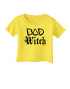 Bad Witch Distressed Infant T-Shirt-Infant T-Shirt-TooLoud-Yellow-06-Months-Davson Sales