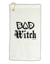 Bad Witch Distressed Micro Terry Gromet Golf Towel 11&#x22;x19-Golf Towel-TooLoud-White-Davson Sales