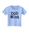 Bad Witch Distressed Toddler T-Shirt-Toddler T-Shirt-TooLoud-Aquatic-Blue-2T-Davson Sales