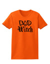 Bad Witch Distressed Womens T-Shirt-Womens T-Shirt-TooLoud-Orange-X-Small-Davson Sales