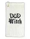 Bad Witch Micro Terry Gromet Golf Towel 11&#x22;x19-Golf Towel-TooLoud-White-Davson Sales