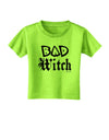 Bad Witch Toddler T-Shirt-Toddler T-Shirt-TooLoud-Lime-Green-4T-Davson Sales