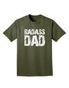 Badass Dad Adult Dark T-Shirt by TooLoud-Mens T-Shirt-TooLoud-Military-Green-Small-Davson Sales