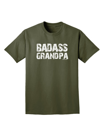 Badass Grandpa Adult Dark T-Shirt by TooLoud-Mens T-Shirt-TooLoud-Military-Green-Small-Davson Sales