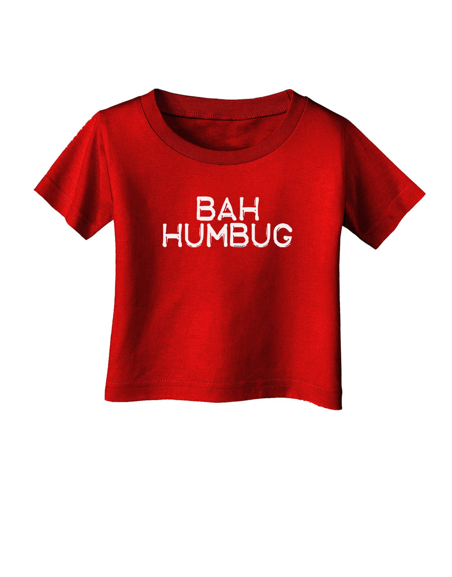 Bah Humbug Design - Grunge Infant T-Shirt Dark-Infant T-Shirt-TooLoud-Black-06-Months-Davson Sales