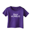 Bah Humbug Design - Grunge Infant T-Shirt Dark-Infant T-Shirt-TooLoud-Purple-06-Months-Davson Sales