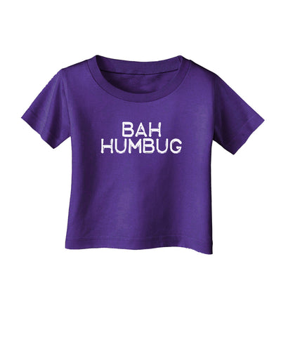 Bah Humbug Design - Grunge Infant T-Shirt Dark-Infant T-Shirt-TooLoud-Purple-06-Months-Davson Sales