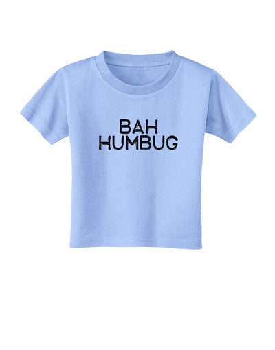 Bah Humbug Design - Grunge Toddler T-Shirt-Toddler T-Shirt-TooLoud-Aquatic-Blue-2T-Davson Sales