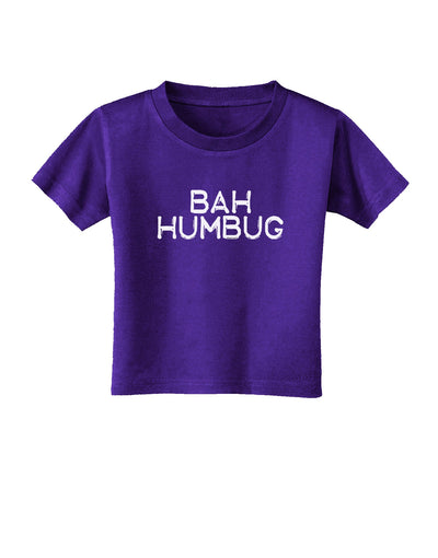 Bah Humbug Design - Grunge Toddler T-Shirt Dark-Toddler T-Shirt-TooLoud-Purple-2T-Davson Sales