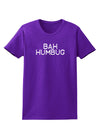 Bah Humbug Design - Grunge Womens Dark T-Shirt-Womens T-Shirt-TooLoud-Purple-X-Small-Davson Sales