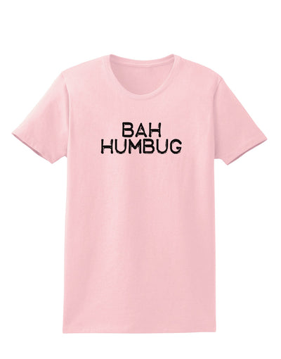 Bah Humbug Design - Grunge Womens T-Shirt-Womens T-Shirt-TooLoud-PalePink-X-Small-Davson Sales