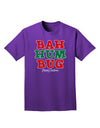 Bah Humbug Merry Christmas Adult Dark T-Shirt-Mens T-Shirt-TooLoud-Purple-Small-Davson Sales