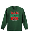 Bah Humbug Merry Christmas Adult Long Sleeve Dark T-Shirt-TooLoud-Dark-Green-Small-Davson Sales