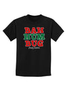 Bah Humbug Merry Christmas Childrens Dark T-Shirt-Childrens T-Shirt-TooLoud-Black-X-Small-Davson Sales