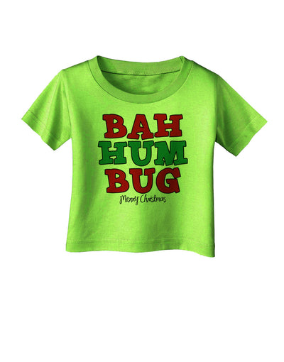 Bah Humbug Merry Christmas Infant T-Shirt-Infant T-Shirt-TooLoud-Lime-Green-06-Months-Davson Sales