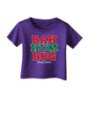 Bah Humbug Merry Christmas Infant T-Shirt Dark-Infant T-Shirt-TooLoud-Purple-06-Months-Davson Sales