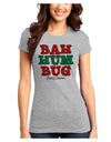 Bah Humbug Merry Christmas Juniors T-Shirt-Womens Juniors T-Shirt-TooLoud-Ash-Gray-Juniors Fitted XS-Davson Sales