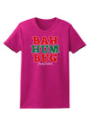 Bah Humbug Merry Christmas Womens Dark T-Shirt-TooLoud-Hot-Pink-Small-Davson Sales