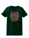 Bah Humbug Merry Christmas Womens Dark T-Shirt-TooLoud-Forest-Green-Small-Davson Sales