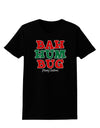 Bah Humbug Merry Christmas Womens Dark T-Shirt-TooLoud-Black-X-Small-Davson Sales