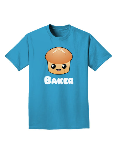 Baker Cute Roll Adult Dark T-Shirt-Mens T-Shirt-TooLoud-Turquoise-Small-Davson Sales