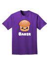 Baker Cute Roll Adult Dark T-Shirt-Mens T-Shirt-TooLoud-Purple-Small-Davson Sales