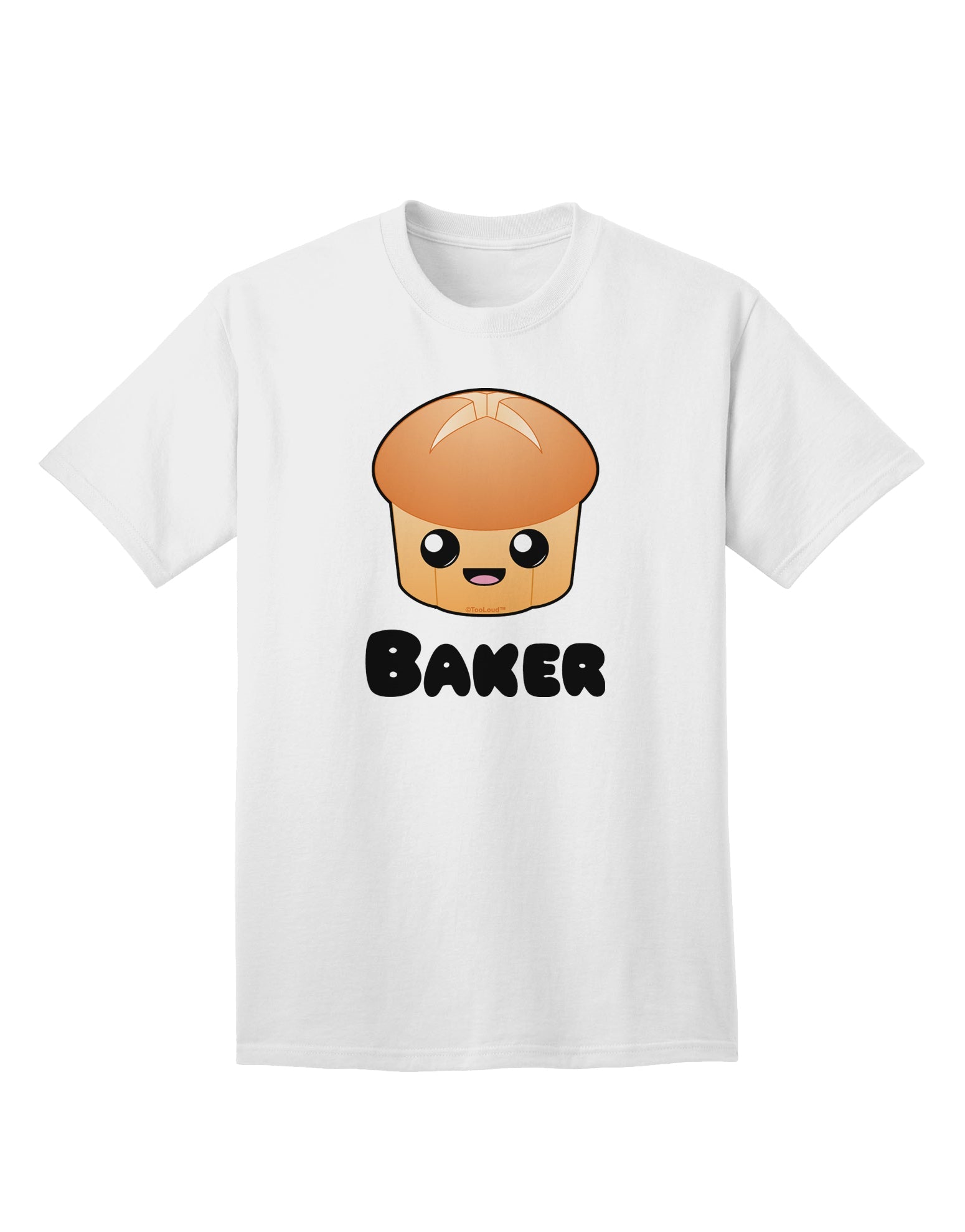 Baker Cute Roll Adult T-Shirt-Mens T-Shirt-TooLoud-White-Small-Davson Sales