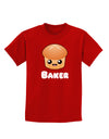 Baker Cute Roll Childrens Dark T-Shirt-Childrens T-Shirt-TooLoud-Red-X-Small-Davson Sales