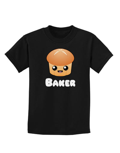 Baker Cute Roll Childrens Dark T-Shirt-Childrens T-Shirt-TooLoud-Black-X-Small-Davson Sales