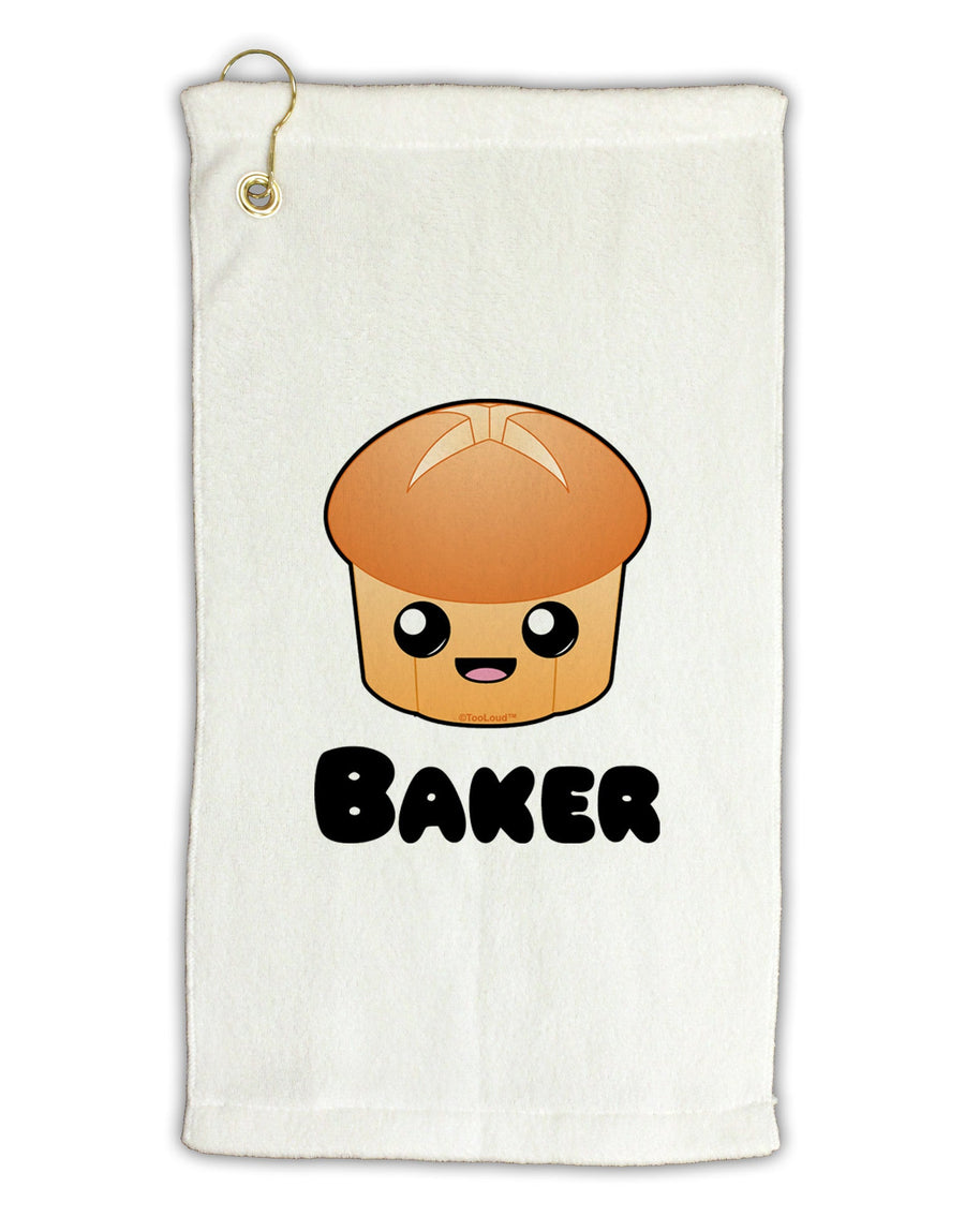 Baker Cute Roll Micro Terry Gromet Golf Towel 11&#x22;x19-Golf Towel-TooLoud-White-Davson Sales