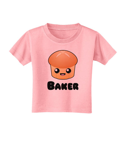 Baker Cute Roll Toddler T-Shirt-Toddler T-Shirt-TooLoud-Candy-Pink-2T-Davson Sales