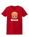 Baker Cute Roll Womens Dark T-Shirt-TooLoud-Red-X-Small-Davson Sales