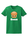 Baker Cute Roll Womens Dark T-Shirt-TooLoud-Kelly-Green-X-Small-Davson Sales