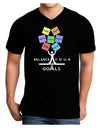 Balance Your Goals Adult Dark V-Neck T-Shirt-Mens V-Neck T-Shirt-TooLoud-Black-XX-Large-Davson Sales