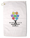 Balance Your Goals Premium Cotton Golf Towel - 16 x 25 inch-Golf Towel-TooLoud-16x25"-Davson Sales