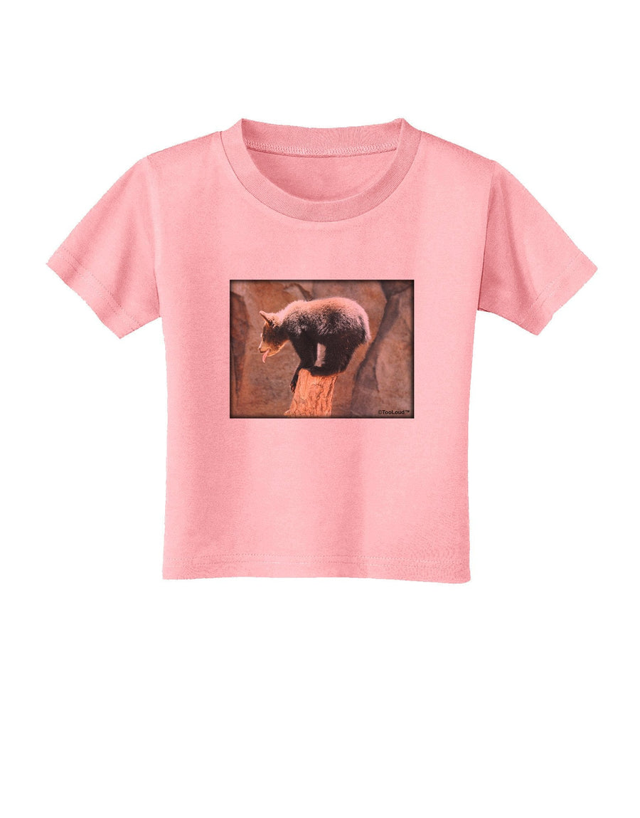 Balancing Bear Cub Toddler T-Shirt-Toddler T-Shirt-TooLoud-Candy-Pink-4T-Davson Sales