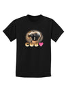 Balancing Bear Cub with Text Childrens Dark T-Shirt-Childrens T-Shirt-TooLoud-Black-X-Large-Davson Sales