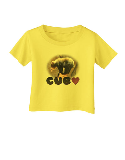 Balancing Bear Cub with Text Infant T-Shirt-Infant T-Shirt-TooLoud-Yellow-18-Months-Davson Sales