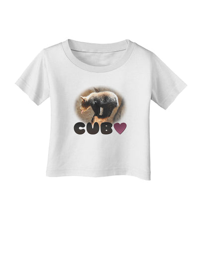 Balancing Bear Cub with Text Infant T-Shirt-Infant T-Shirt-TooLoud-White-18-Months-Davson Sales