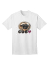 Balancing Bear Cub with Text - Premium Adult T-Shirt for Casual Wear-Mens T-shirts-TooLoud-White-XXXX-Large-Davson Sales