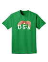 Bald Eagle USA Adult Dark T-Shirt-Mens T-Shirt-TooLoud-Kelly-Green-Small-Davson Sales